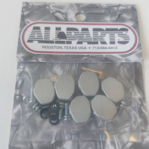 TK-7719-011 Number 6 Sperzel Buttons Satin Chrome, Set of 6.