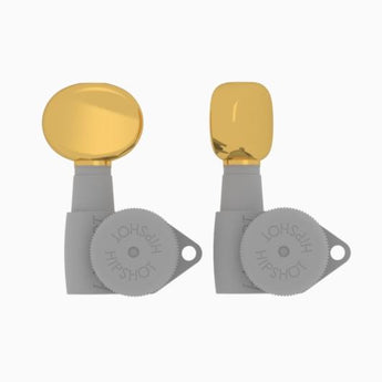 Butter Bean Button in Gold