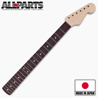 Replacement Rosewood Vee Profile Neck for Strat, No Finish, 21 Frets