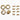 Badass Bass Key Bushings and screws, Gold