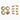 Badass Bass key Bushings and Screws, Gold