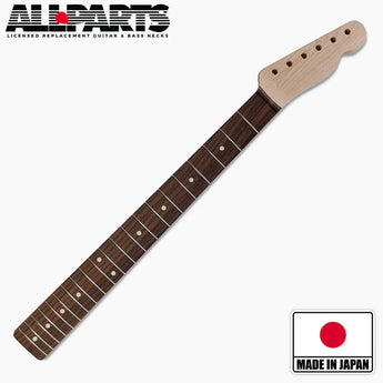 Replacement 62 Guitar Neck for Tele, Veneer Rosewood Board, No Finish, 21 Frets