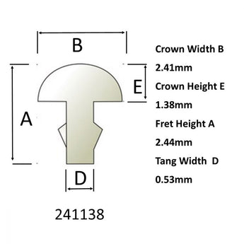 Sintoms Medium Jumbo 2.4mm wide fret wire