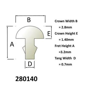 Sintoms Special Bronze Fret Wire 2.8mm wide
