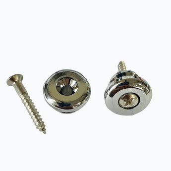 Oversized Strap Buttons, Chrome