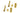 Gotoh Barrel String Guides for Guitar, Gold