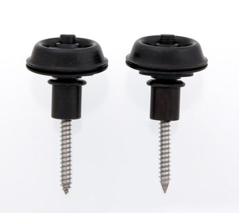 Dunlop Flush Mount Strap Lock Set, Black