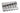Economy Heavy-Duty 6-String Bass Bridge, Chrome