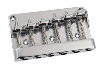 Economy Heavy-Duty 6-String Bass Bridge, Chrome