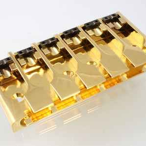 ABM Bass Bridge with Lock-Down Saddles and Adjustable Spacing - 6 String