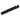 Black Plastic Slotted Nuts for 5 string Bass