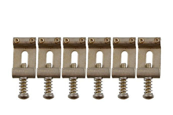 Vintage Style Saddles for Strat Bridge, Aged Finish