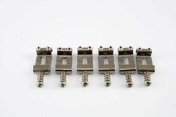 Vintage Style Saddles for Strat Bridge, Titanium