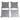 Set of 4 notched radius gauges