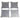 Set of 4 notched radius gauges
