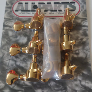 Gotoh Locking 510 Delta Series Tuning Keys 6-in-line, Gold