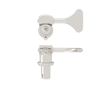 Hipshot US HB6 Ultralite Bass Machine Heads - 1/2" Post, Y-Key, Nickel