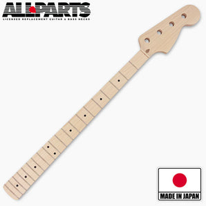 Jazz Bass Replacement Neck, No Finish, Maple