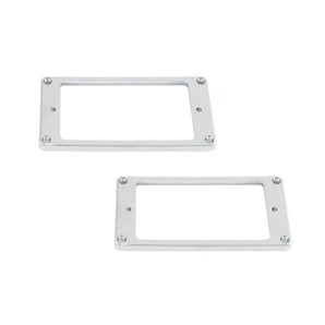 Metal Humbucking Pickup Rings, Flat, Set of 2