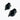 Chicken Head Pointer Knobs, with Set Screw, Black, Pack of 2