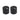 Simulated Ebony Knobs, Set of 2, Push On