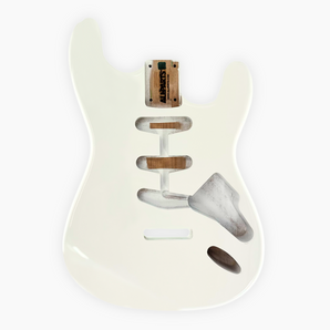 Strat Replacement Body with Polyurethane Finish - Olympic White