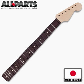 Replacement Rosewood Vee Profile Neck for Strat, No Finish, 21 Frets