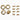 Badass Bass Key Bushings and screws, Gold