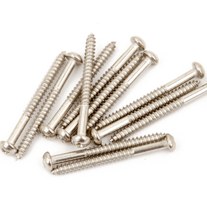 Pure Vintage Bass Pickup Mounting Screws, 4 x 1 1/4", (12), Genuine Fender
