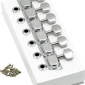 Tuning keys - 70s F style - 6-in-a-line - genuine Fender
