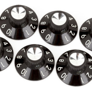 Amp knob - skirted black/silver 1-10 - genuine Fender®