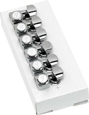 Locking Strat/Tele Tuning keys, Genuine Fender, Polished Chrome