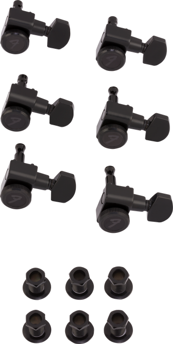 Fender Locking Stratocaster®/Telecaster® Tuning Machine Set, Black