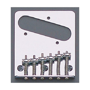 Guitar bridge for Telecaster - 6 saddle steel bridge  import for Tele top-loading w round saddles