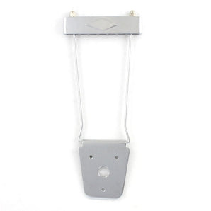 Allparts Trapeze Tailpiece with Larger 4-hole Plate (CHROME)