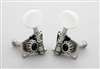 Tuning keys - Gotoh UK12 super lightweight geared ukelele keys - set of 4 - with white knobs