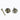 Oversized Strap Buttons, Chrome