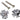 Grover Iron Cross Strap Buttons
