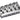 Schaller 5-string Bass Bridge with Rollers and Adjustable String Spacing