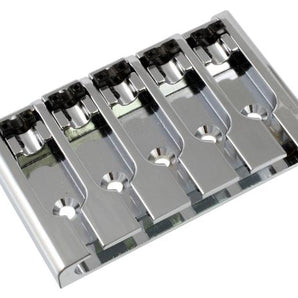 Adjustable 5-String Bass Bridge, Chrome