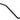 Tremolo Arm with Metric Thread, Black