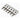 Graphtech Bridge Saddles for Strat - Rectangular - String Saver Classics (PG-8000-F0)