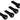 Plastic Bridge Pins for Acoustic Bass - With Groove, Pack of 4