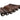 Bridge Pin Set with Pearloid Dot and End Pin in Rosewood