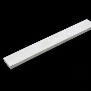 Bridge Saddle Blank, Woolly Mammoth Ivory, 84mm x 3.2mm x 11mm
