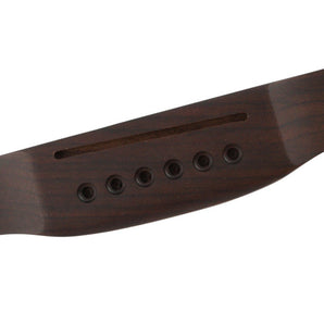 Acoustic Guitar Bridge, Left-Handed, Rosewood,154 x 38mm