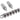 Economy Korean Tunematic Bridge with Large Mounting Holes, Chrome