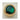 Dome metal knob w green abalone inlay
