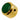 Q-Parts Acrylic Green Pearloid Metal Knob
