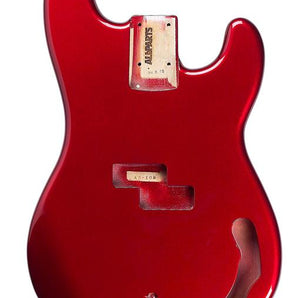 P Bass Replacement Body with Polyurethane Finish -  Candy Apple Red